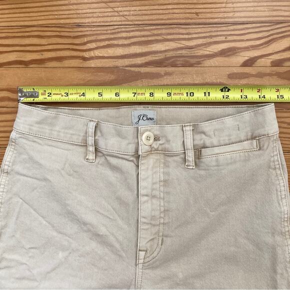 J.Crew Garment Dyed Slim Wide Leg Jeans Size 29 Sand - Picture 13 of 15